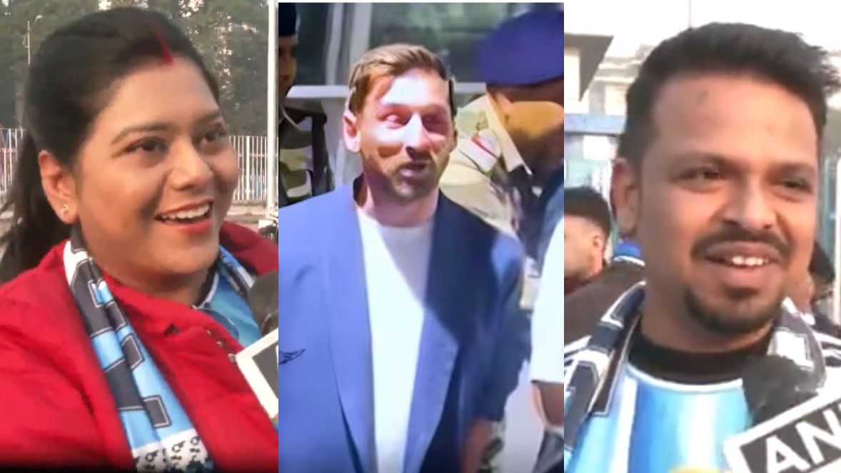 কলকাতায় মেসি।-ফাইল ছবি