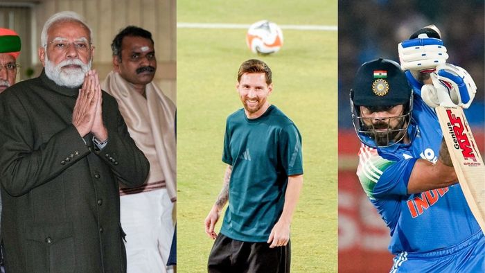 Narendra Modi,Lionel Messi,Virat Kohli