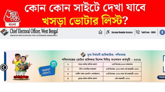 পশ্চিমবঙ্গ খসড়া ভোটার লিস্ট