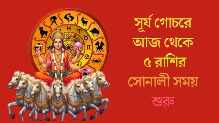 সূর্য গোচরে আজ থেকে ৫ রাশির সোনালী সময় শুরু