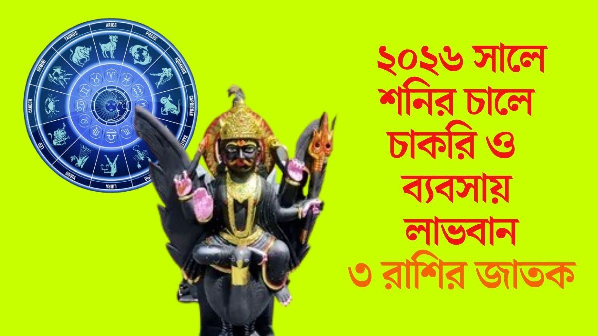 তামার পায়ে হাঁটবেন শনি, নতুন বছরে বড়ঠাকুরের কৃপায়ে ধন ও সম্পত্তি বৃদ্ধি ৩ রাশির 