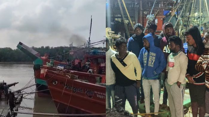 ভারত ও বাংলাদেশের জলসীমানার একেবারে কাছাকাছি এলাকায় এই দুর্ঘটনা ঘটে।