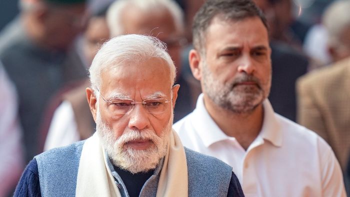 নরেন্দ্র মোদী ও রাহুল গান্ধী