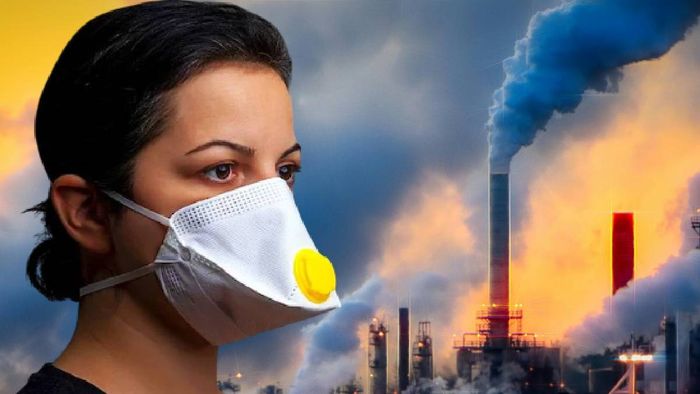 বায়ু দূষণে মাস্ক