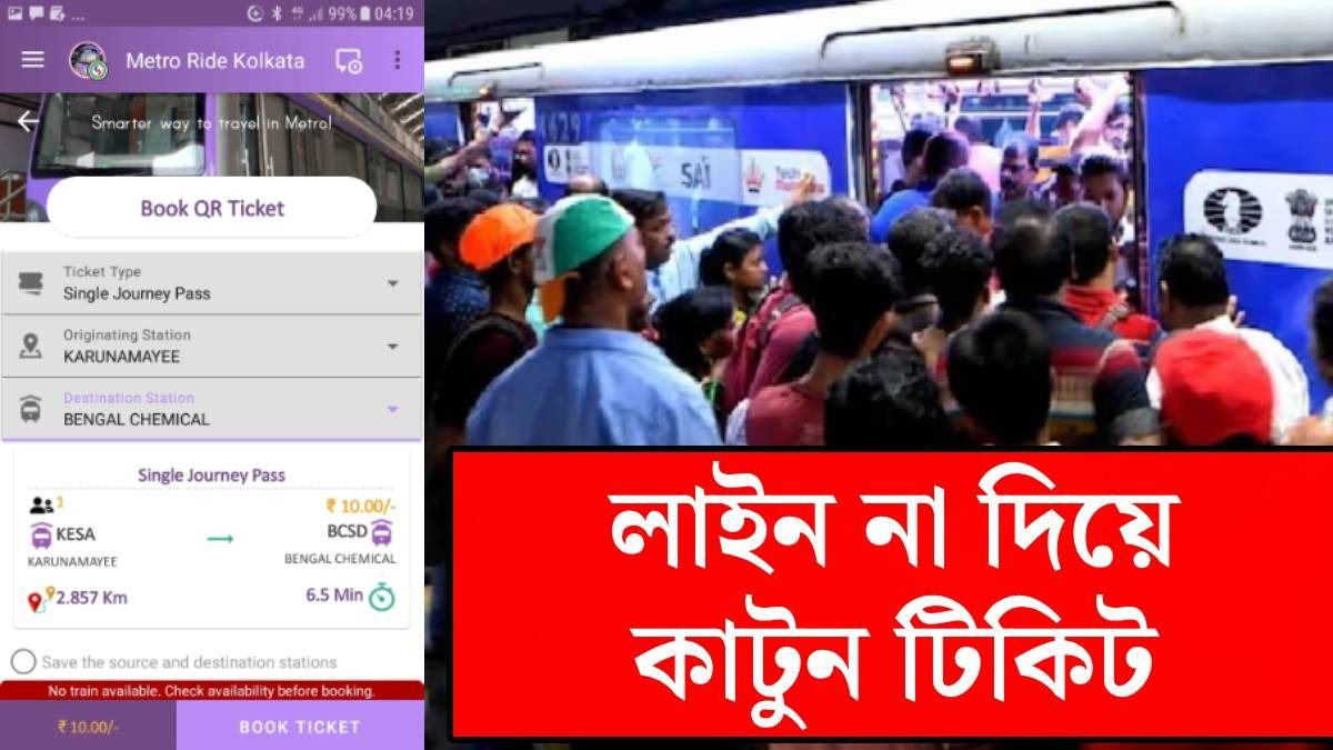কলকাতা মেট্রো টিকিট
