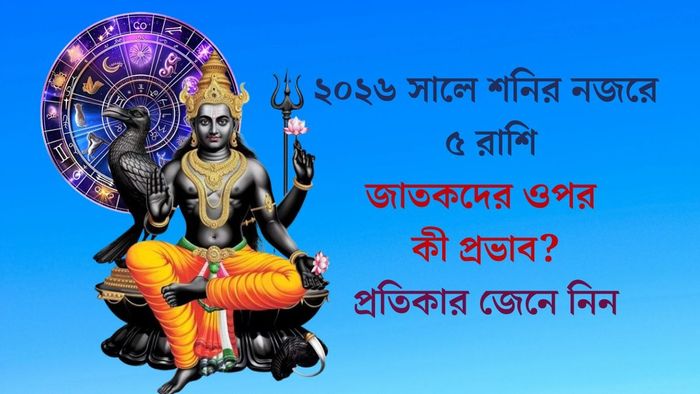২০২৬ সালে শনির নজরে ৫ রাশি