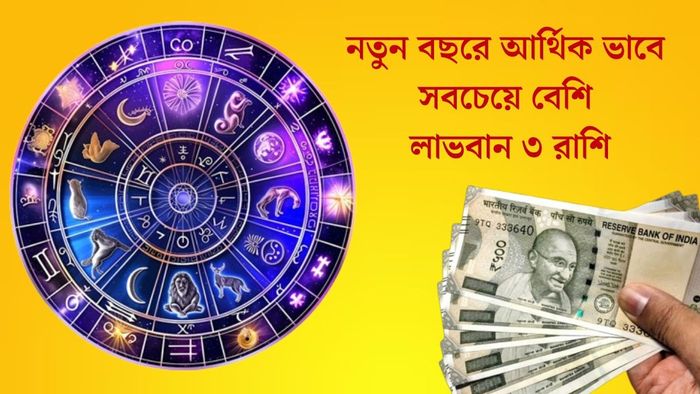 নতুন বছরে আর্থিক ভাবে সবচেয়ে বেশি লাভবান ৩ রাশি