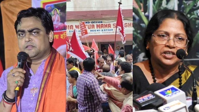 উত্তর ২৪ পরগনার ঠাকুরনগরে বিজেপি ও তৃণমূল কংগ্রেসের মতুয়া গোষ্ঠীর মধ্যে সংঘর্ষ