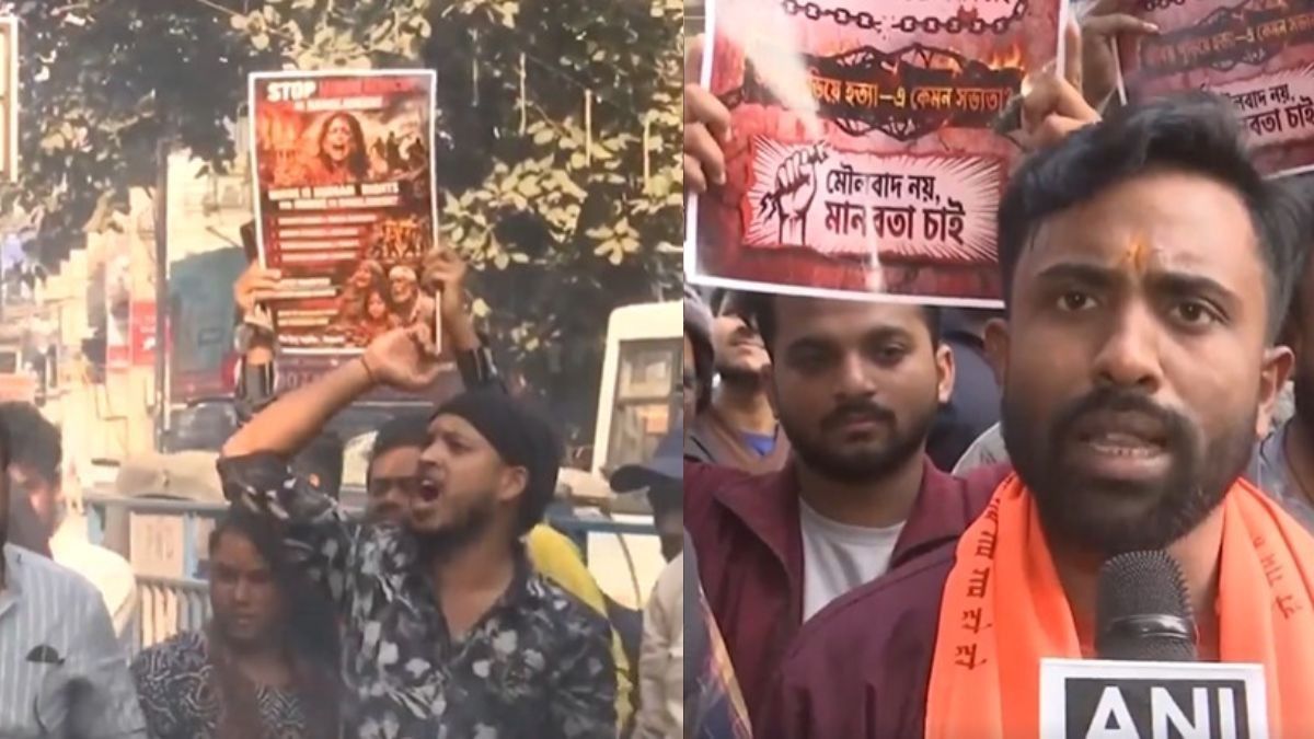 বাংলাদেশে হিন্দু নির্যাতনের অভিযোগে শিলিগুড়িতে রাস্তায় নামল বঙ্গীয় হিন্দু মহামঞ্চ