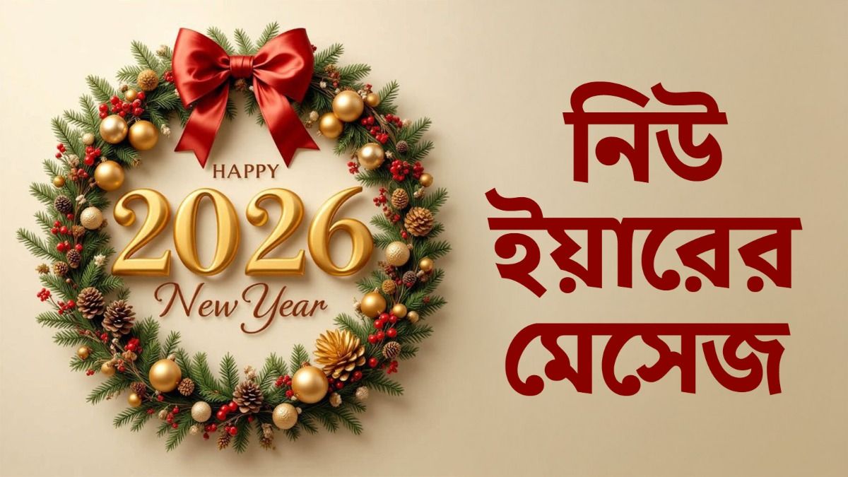 হ্যাপি নিউ ইয়ার ২০২৬! ইংরাজি নববর্ষের শুভেচ্ছা জানাতে প্রিয়জনকে পাঠান এই মেসেজ  