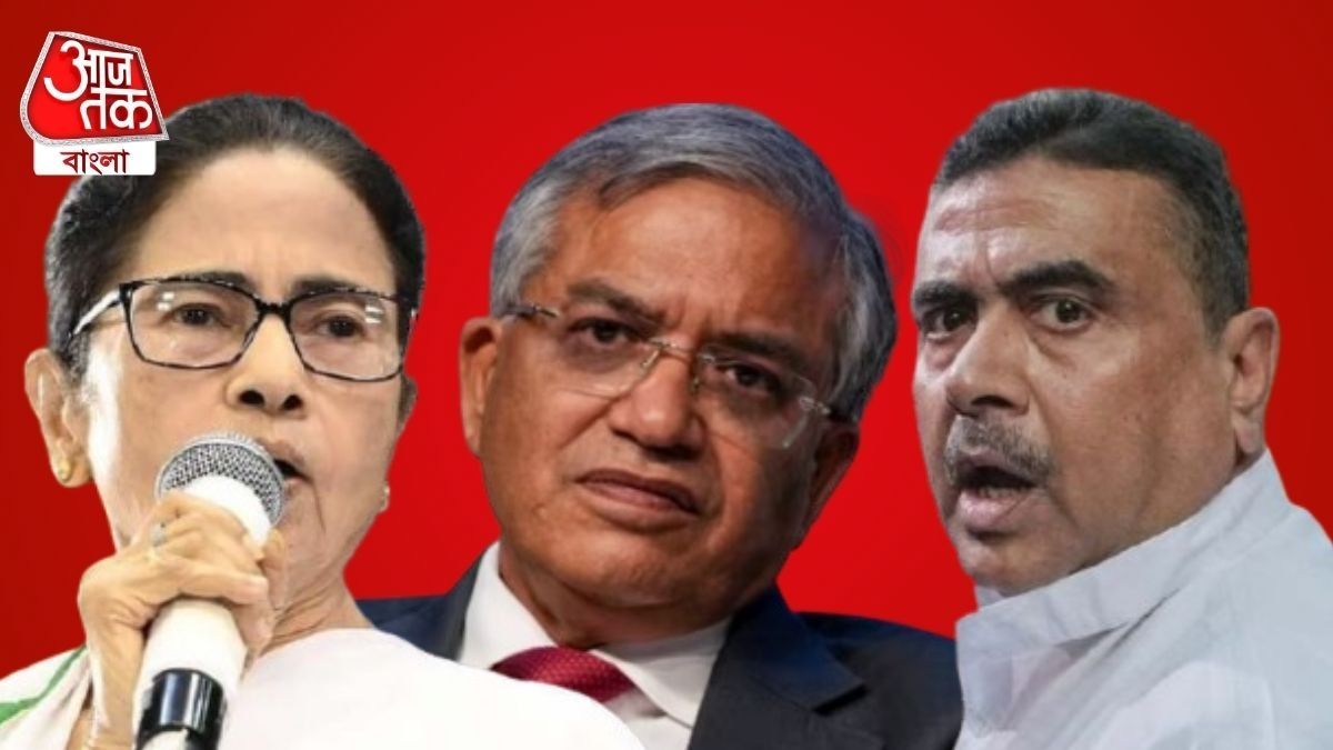 মমতা বন্দ্যোপাধ্যায়, জ্ঞানেশ কুমার, শুভেন্দু অধিকারী