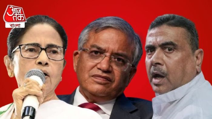 মমতা বন্দ্যোপাধ্যায়, জ্ঞানেশ কুমার, শুভেন্দু অধিকারী