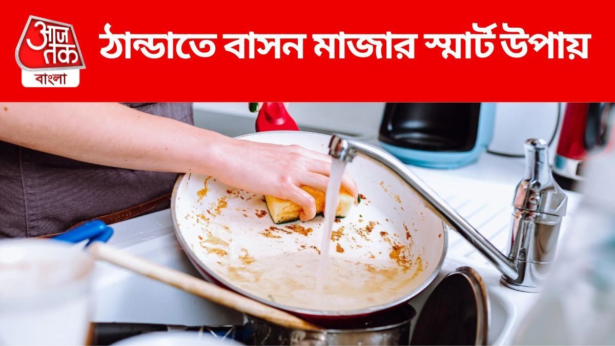ঠান্ডায় বাসন মাজার স্মার্ট উপায়