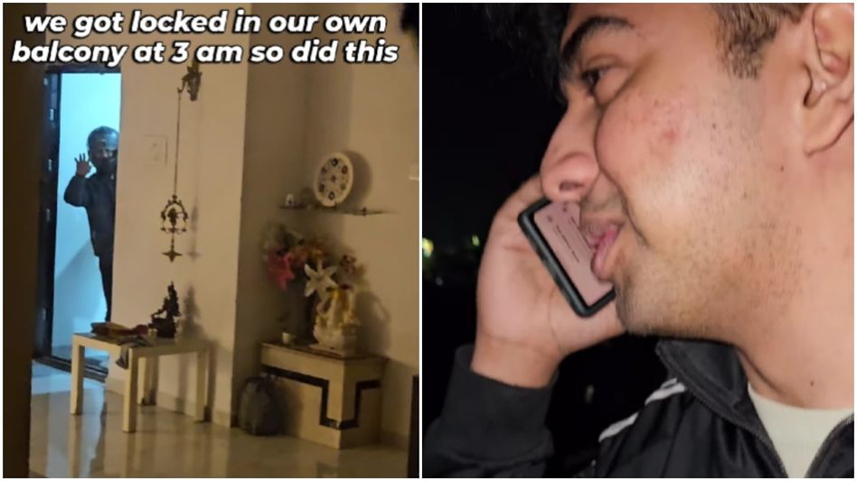 মাঝরাতে ব্যালকনিতে বন্দি, ভোর ৩টেয় এসে উদ্ধার করল ডেলিভারি বয়, VIRAL ভিডিও মাঝরাতে ব্যালকনিতে বন্দি, ভোর ৩টেয় এসে উদ্ধার করল ডেলিভারি বয়, VIRAL ভিডিও