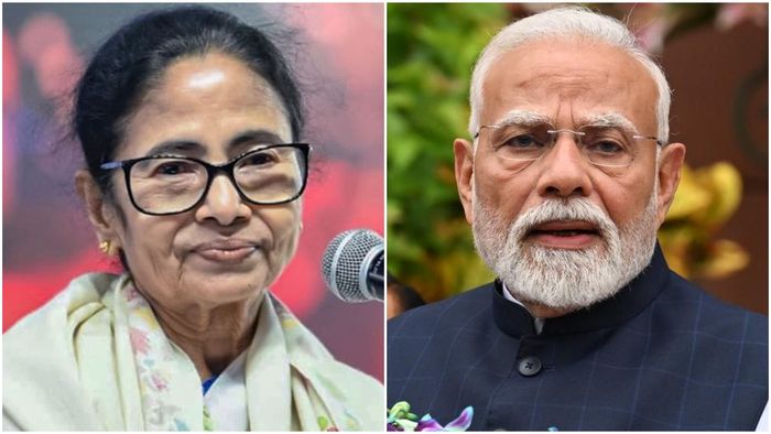 নরেন্দ্র মোদী ও মমতা বন্দ্য়োপাধ্যায়।-ফাইল ছবি