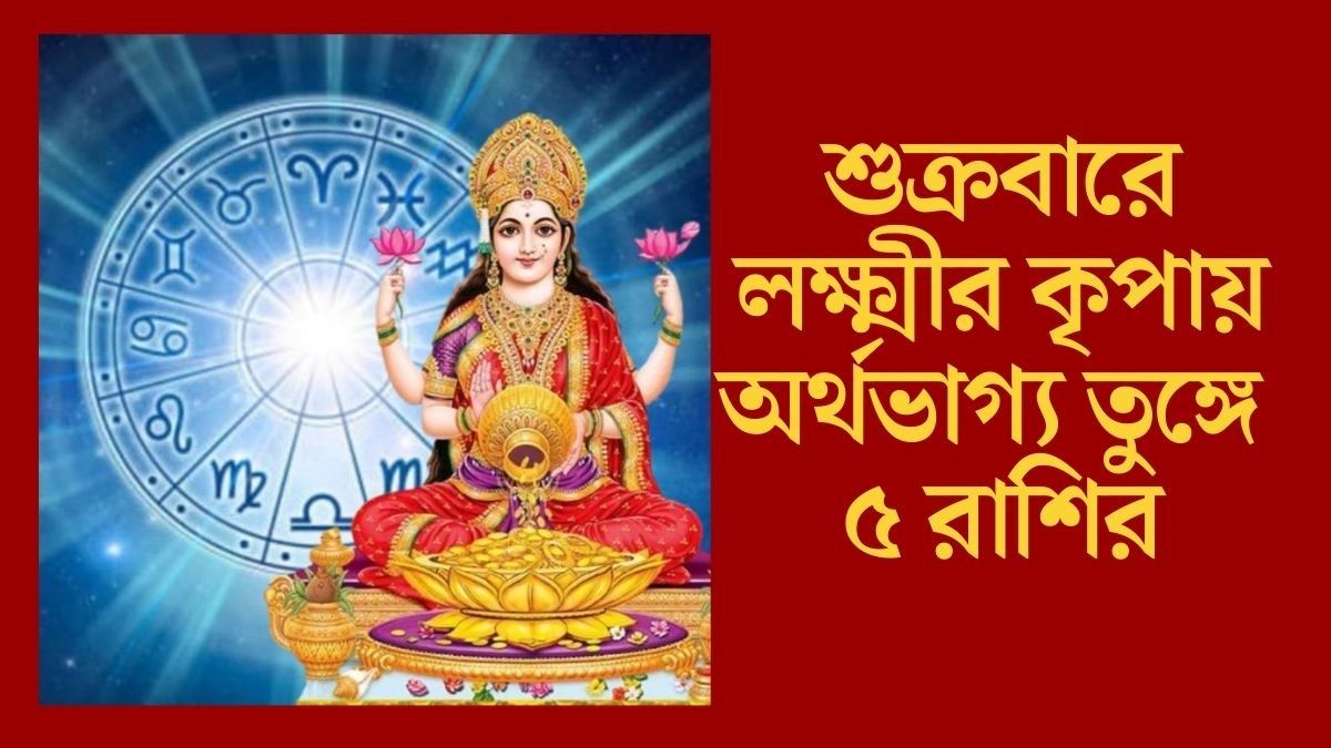  শুক্রবারে লক্ষ্মীর কৃপায় অর্থভাগ্য তুঙ্গে ৫ রাশির