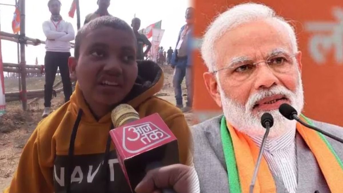 হাতে হেঁটে মোদীর সভায় ভাষণ শুনতে এলেন হাসান আলি