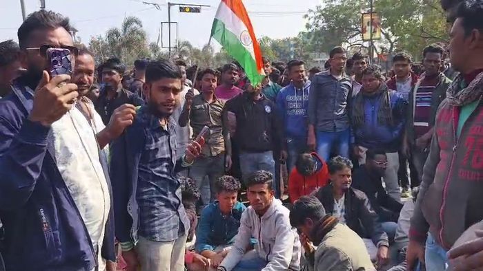 ইলামবাজারে যানজট