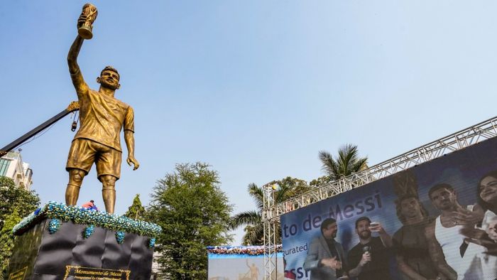 মেসির মূর্তি।-ফাইল ছবি