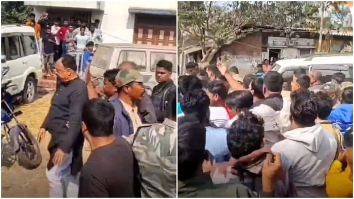 তৃণমূল বিধায়ককে ঘিরে বিক্ষোভ।-ফাইল ছবি