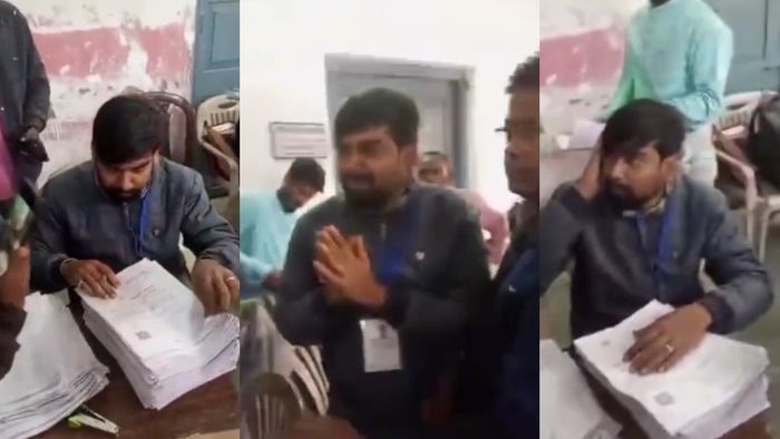 দক্ষিণ দিনাজপুরে মাইক্রো অবজার্ভারকে সপাটে চড়