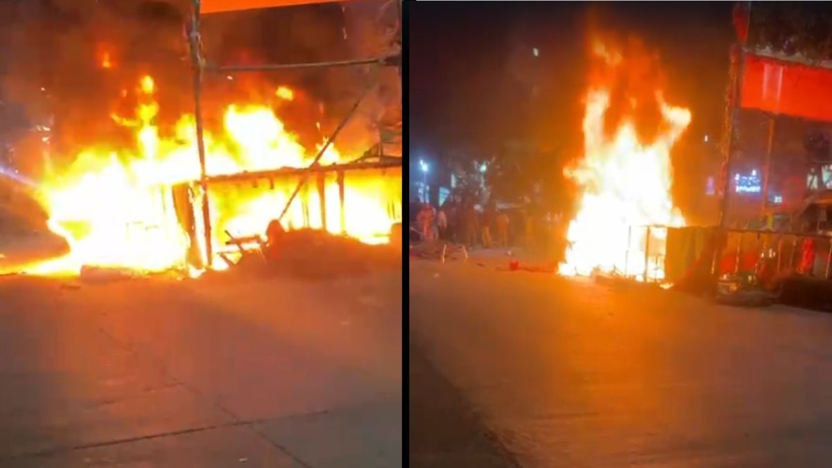 বেহালায় বিপ্লব দেবের সভামঞ্চে আগুন, BJP-TMC সংঘর্ষে উত্তেজনা