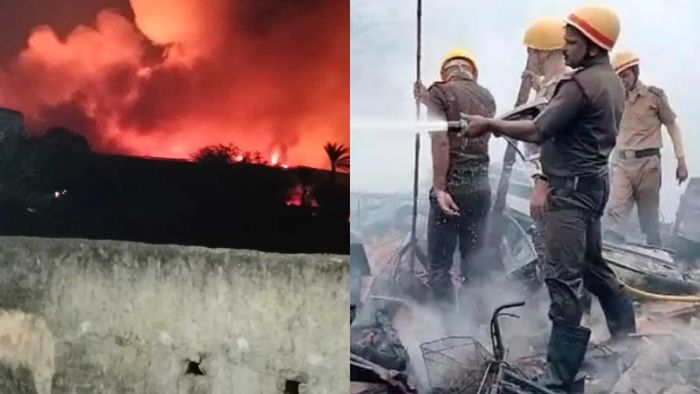 আনন্দপুরের গোডাউনে বিধ্বংসী আগুন