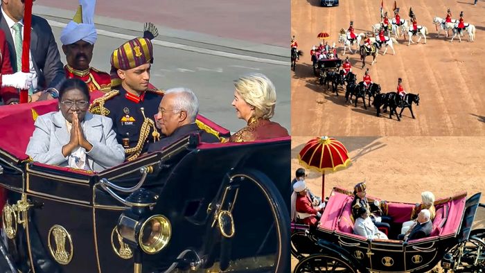 ঘোড়ার গাড়িতে রাষ্ট্রপতি