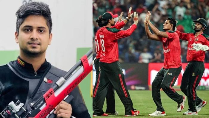 বাংলাদেশ শুটিং দল ও ক্রিকেট দল