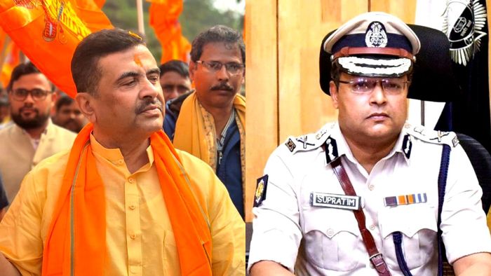 শুভেন্দু অধিকারী ও সুপ্রতিম সরকার।-ফাইল ছবি