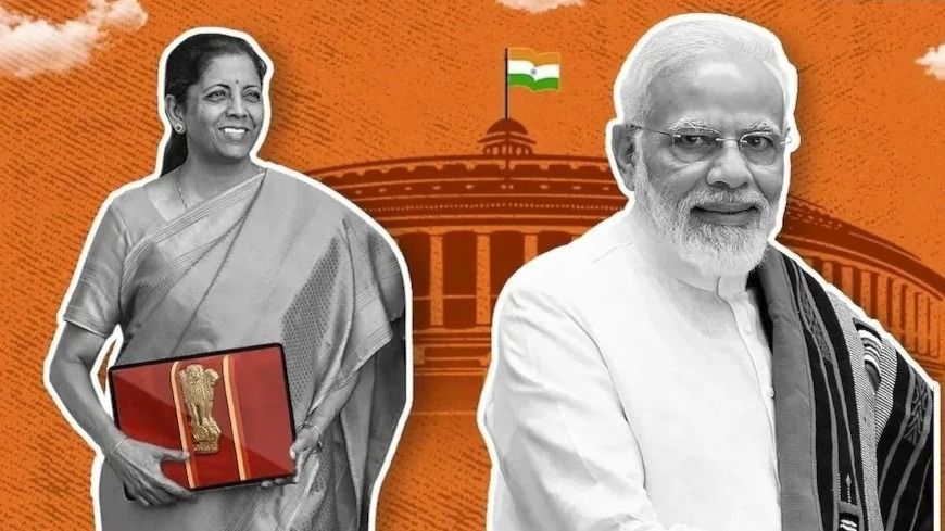 প্রধানমন্ত্রী নরেন্দ্র মোদী ও অর্থমন্ত্রী নির্মলা সীতারমন।-গ্রাফিক্স