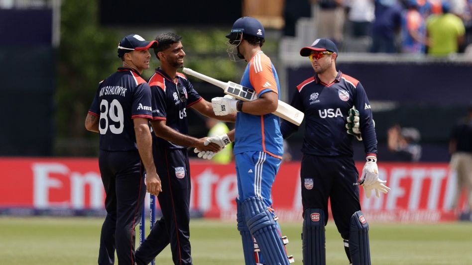 ওয়ার্ম আপ ম্যাচে USA-র দুর্ধর্ষ ব্যাটিং, ২০ ওভারে ২০০ পার; পাকিস্তানের ঘুম উড়ল! ওয়ার্ম আপ ম্যাচে USA-র দুর্ধর্ষ ব্যাটিং, ২০ ওভারে ২০০ পার; পাকিস্তানের ঘুম উড়ল!