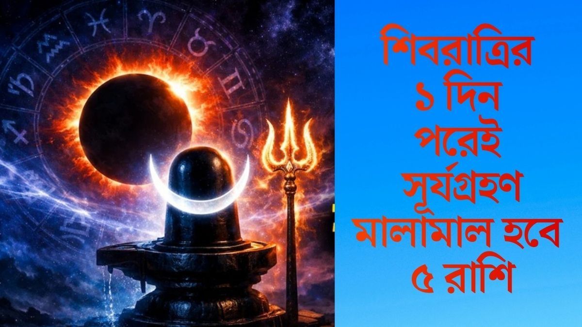 মহাশিবরাত্রির পরে সূর্যগ্রহণ, আর্থিক লাভের বিরাট যোগ ৫ রাশির ভাগ্যে