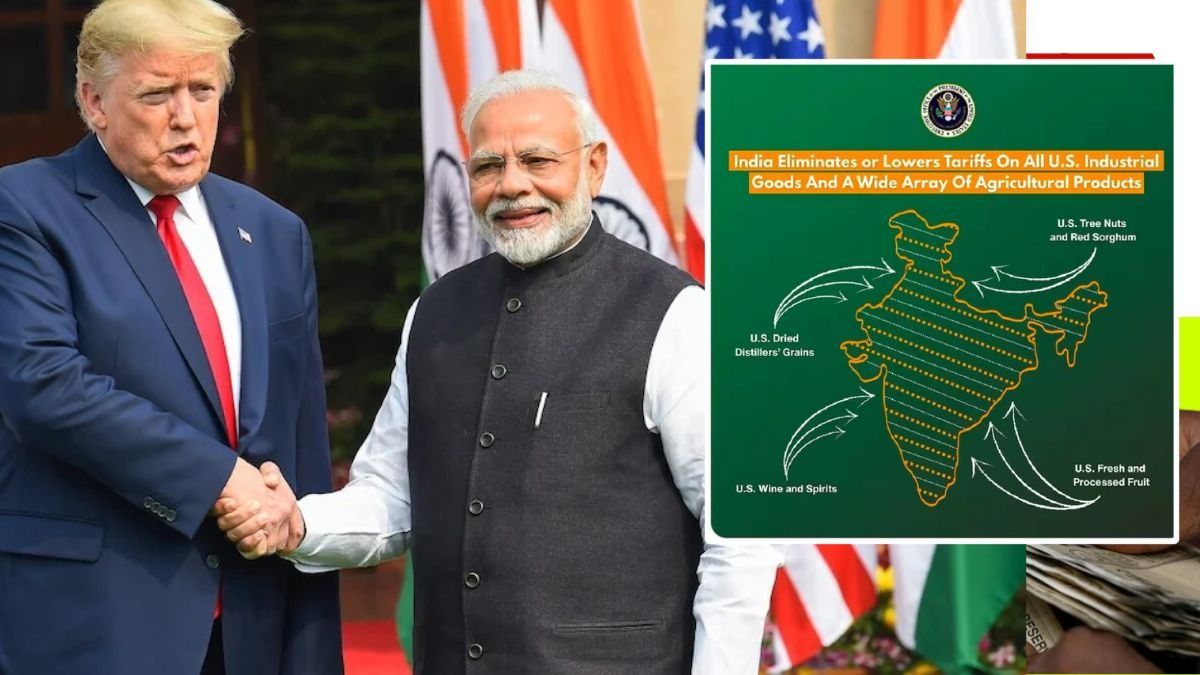 সমগ্র জম্মু ও কাশ্মীর, পাক-অধিকৃত কাশ্মীর (পিওকে) এবং আকসাই চীনকে ভারতের অংশ হিসেবে দেখানো হয়েছে।