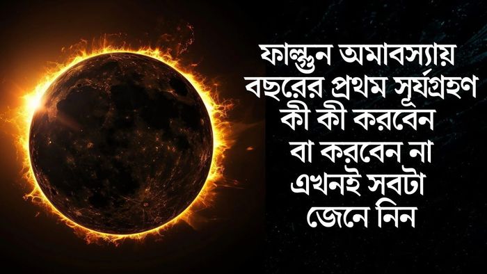 ফাল্গুন অমাবস্যায় বছরের প্রথম সূর্যগ্রহণ