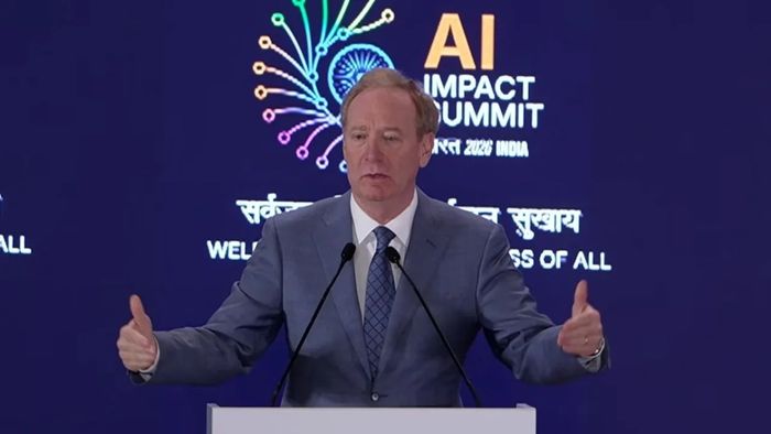Microsoft Vice Chair and President Brad Smith at India AI Summit 2026