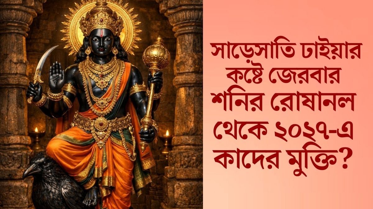 সাড়েসাতি-ঢাইয়ার কষ্ট আরও একবছর, ২০২৭-এ শনির রোষ থেকে রেহাই কাদের ?