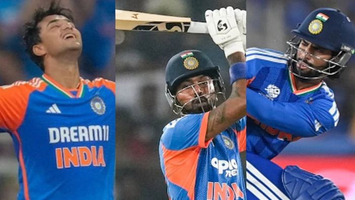 অভিষেক, হার্দিক ও তিলক