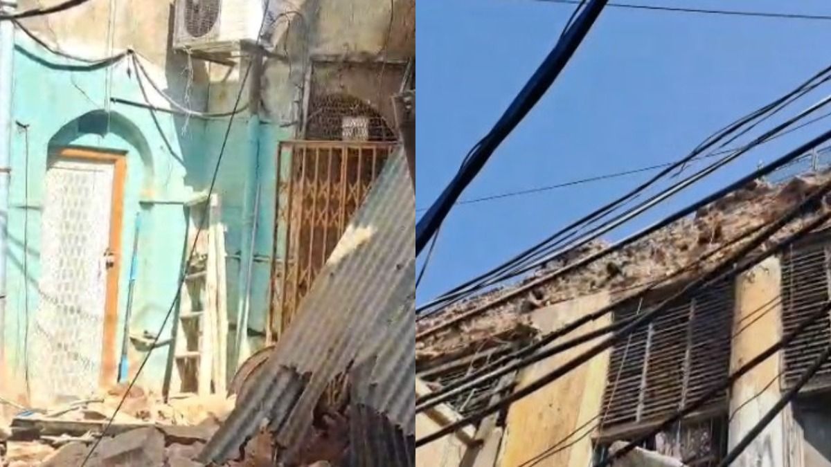 ভূমিকম্পে কেঁপেছিল, দোলের সকালে ভেঙে পড়ল পার্কস্ট্রিটের ১৫০ বছরের বাড়ি