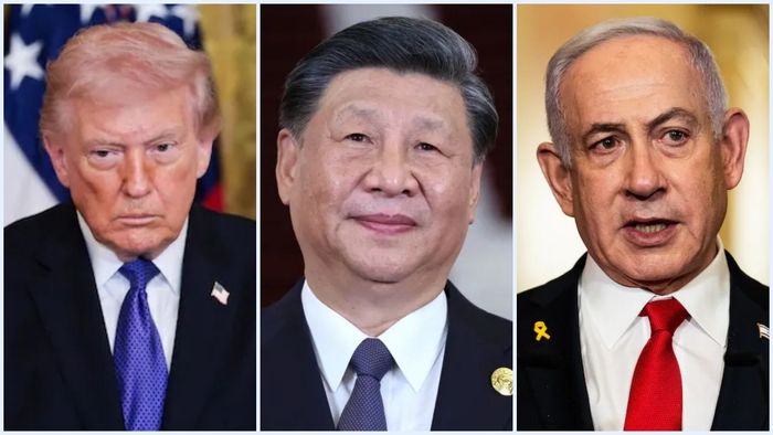ডোনাল্ড ট্রাম্প, শি জিনপিং, বেঞ্জামিন নেতানিয়াহু