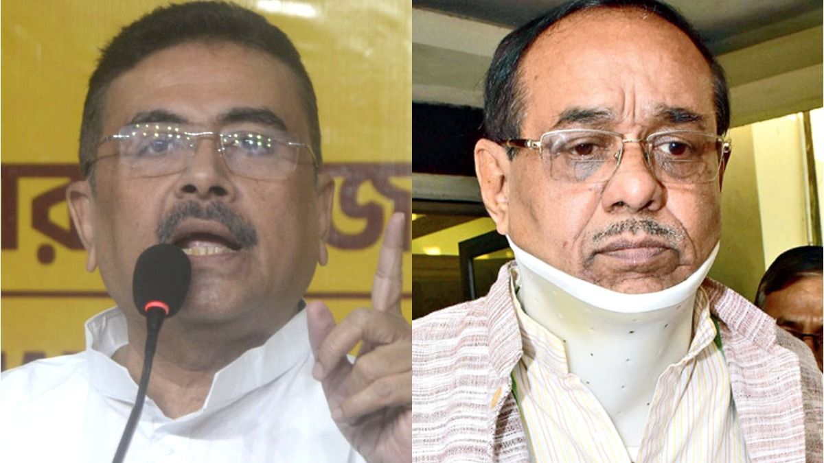 শুভেন্দু অধিকারী ও সুব্রত বক্সী।-ফাইল ছবি