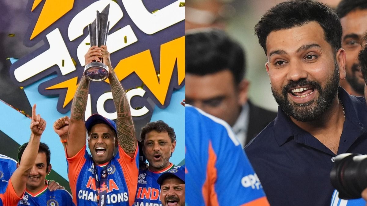 রোহিত শর্মা ভারতীয় দলের জয় উদযাপন করছেন (ছবি: পিটিআই)