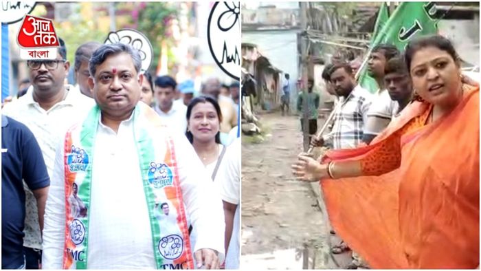 সন্দীপন সাহা ও প্রিয়াঙ্কা টিবরেওয়াল।-ফাইল ছবি