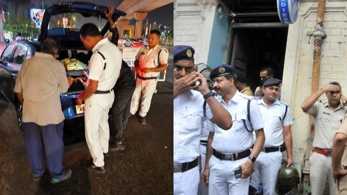 পুলিশের নাকা চেকিং।-ফাইল ছবি