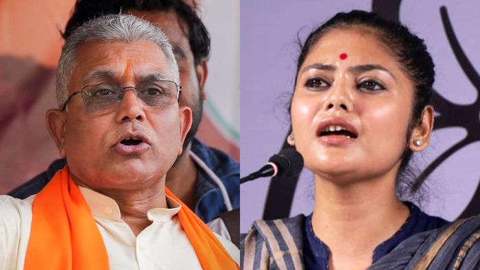 দিলীপ ঘোষ ও সায়নী ঘোষ।-ফাইল ছবি