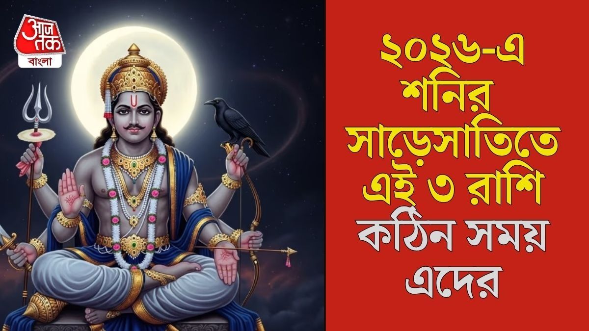 ছাব্বিশেও শনির সাড়েসাতির কোপে ৩ রাশি, কঠিন পরিস্থিতি থেকে কবে মুক্তি? 