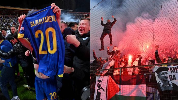 ইতালিকে হারিয়ে উৎসবে মাতল বসনিয়া ( ছবি- এএফপি)