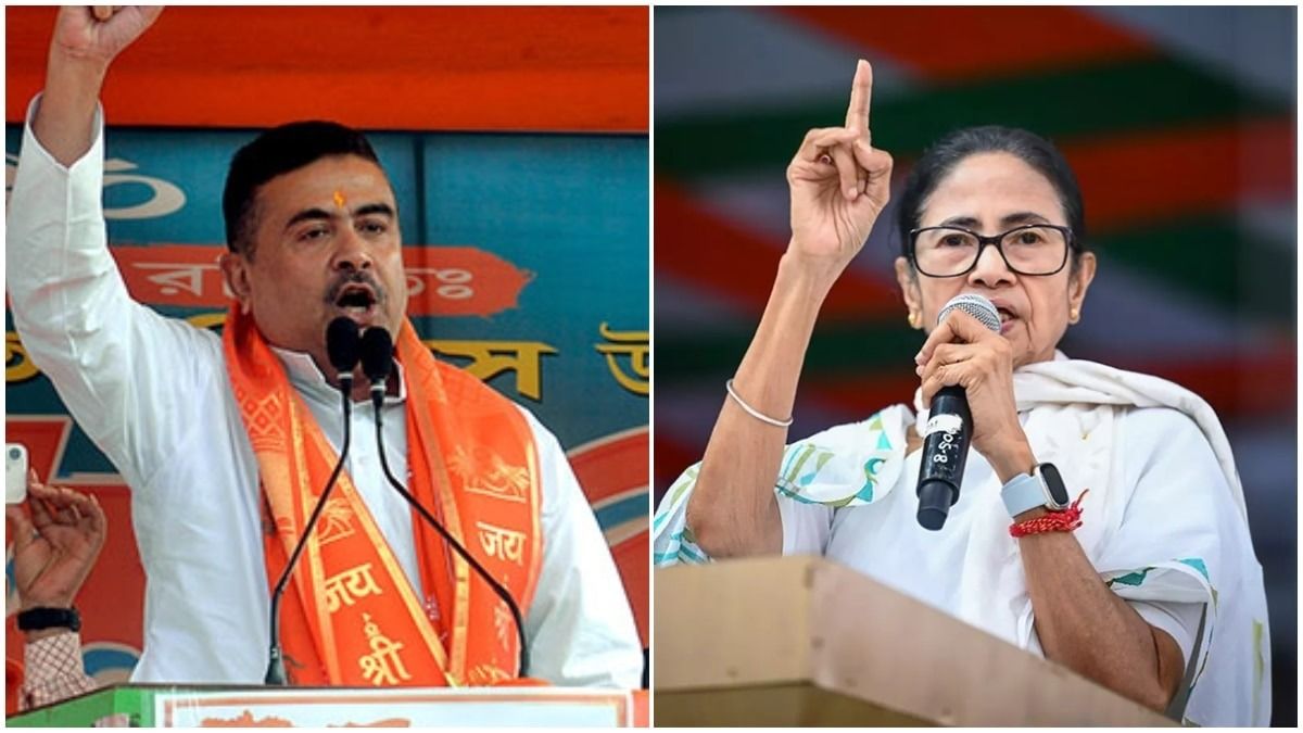শুভেন্দু অধিকারী-মমতা বন্দ্য়োপাধ্যায়