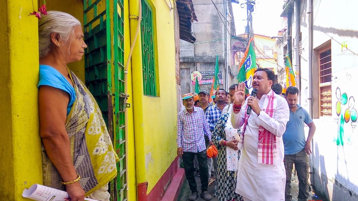 বিজেপি প্রার্থীর প্রচার।-ফাইল ছবি