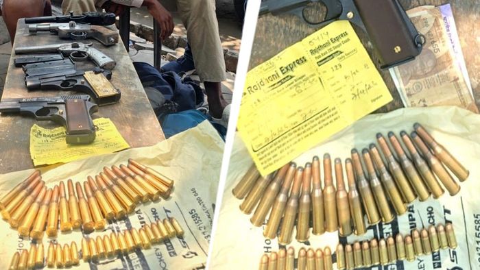 কলকাতা থেকে প্রচুর আগ্নেয়াস্ত্র উদ্ধার